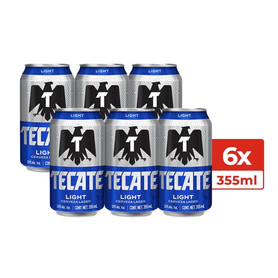 Cerveza Tecate Light Six Lata