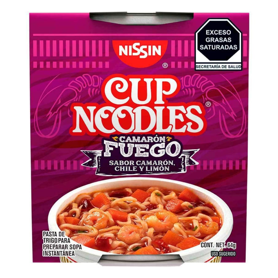 Cup Noodles Intenso Camaron Fuego 64 Gr