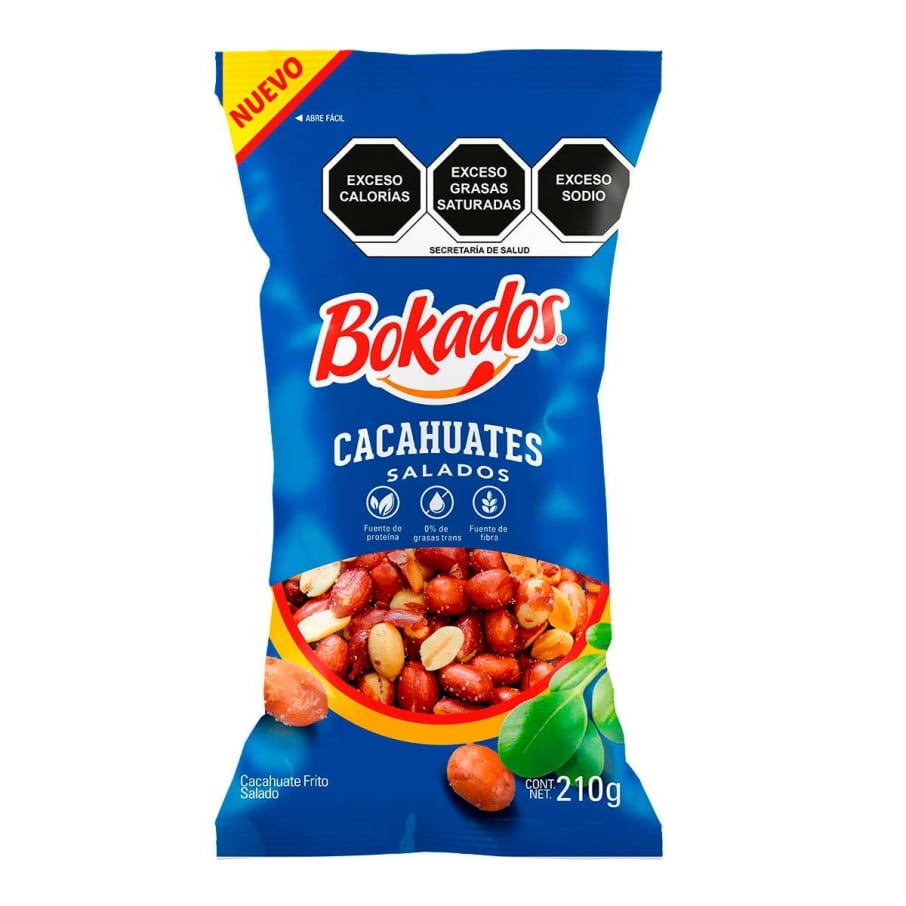 Cacahuates Bokados Salados 210 g