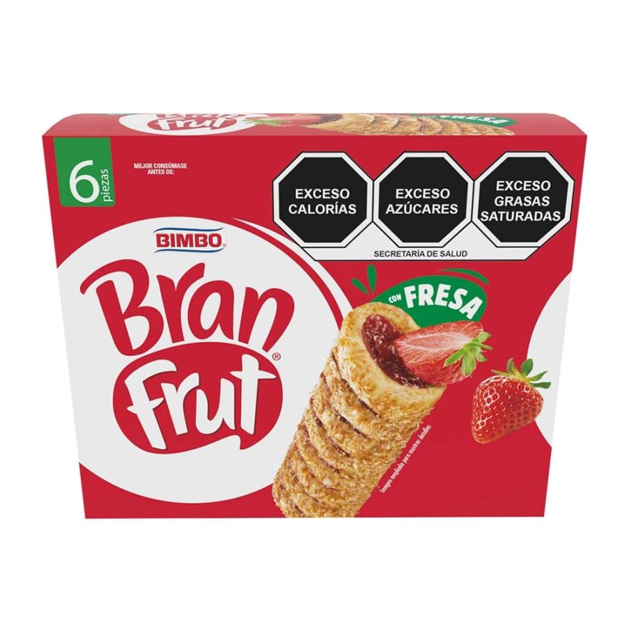 Barra de Cereal Bran Frut Rellenas de Fresa 40 g x 6