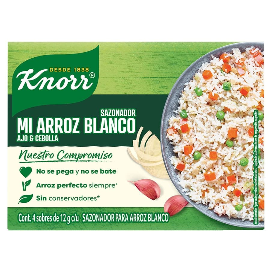 Sazonador Knorr Mi Arroz Blanco 4 U