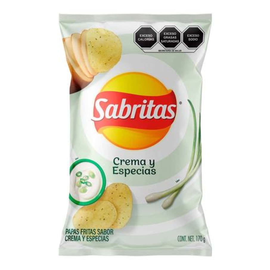 Papas Sabritas Crema y Especias 170 g