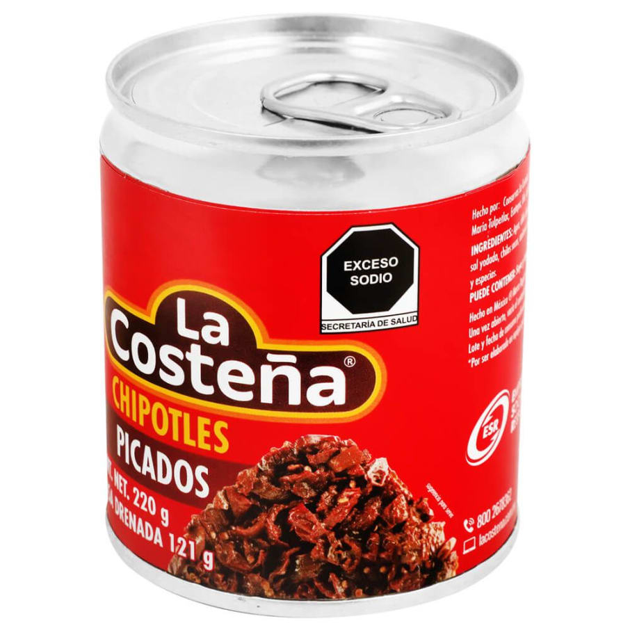 Chiles Chipotles La Costeña Picados en Adobo 220 g