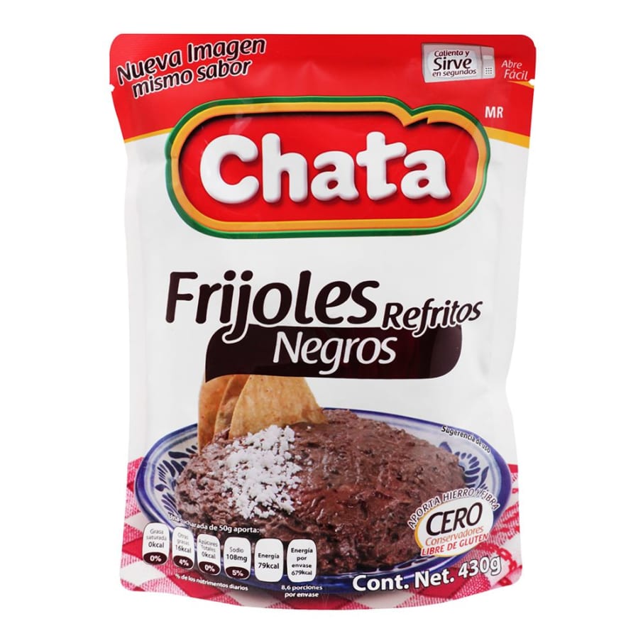 Frijoles Chata Negros Refritos 430 g