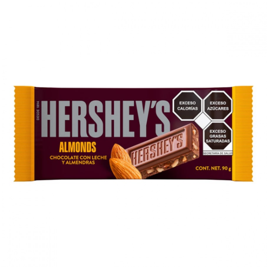 Chocolate Hershey Barra Almendra 90 Gr