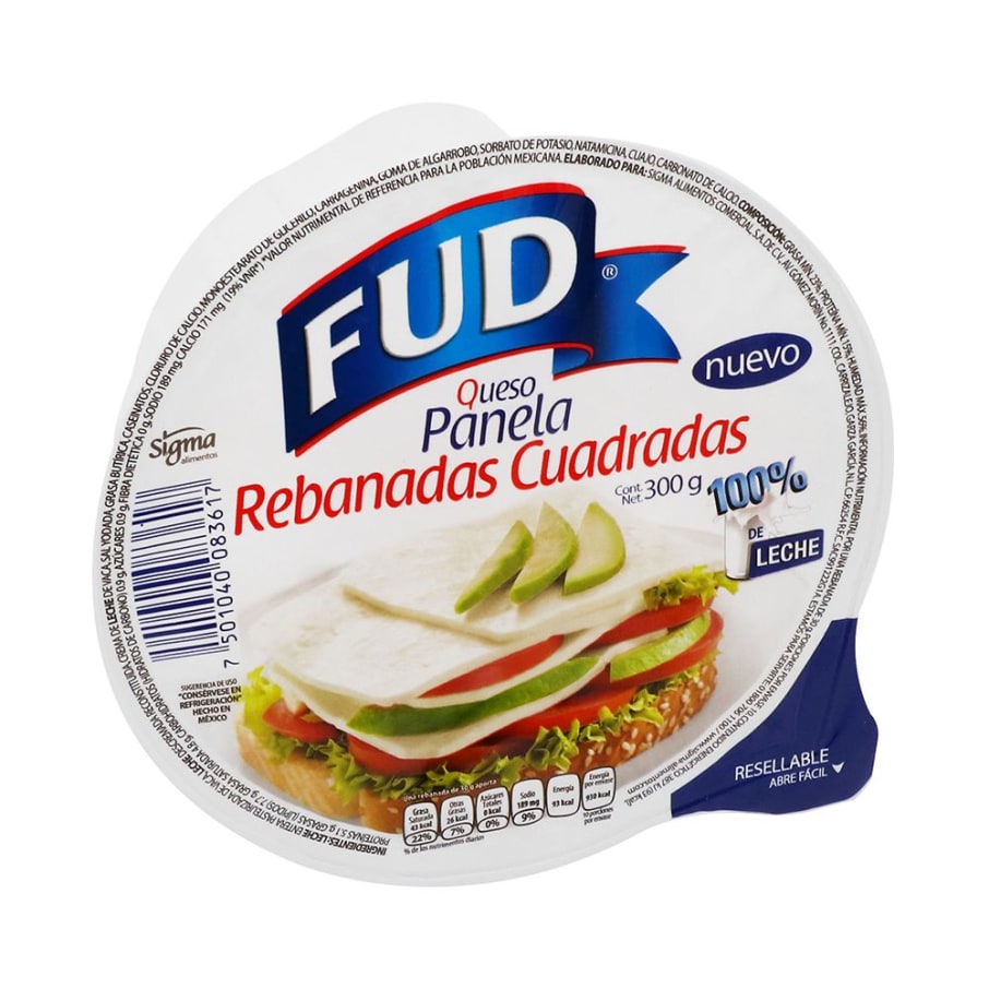 Queso Panela Fud Rebanadas 300 g