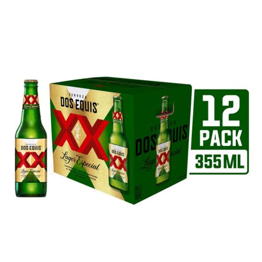 Cerveza Dos Equis Lager Botella 355 mL x 12