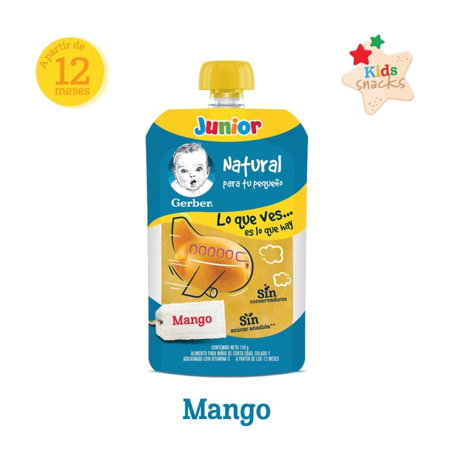 Papilla Gerber Junior Etapa 4 Mango Pouch 120g