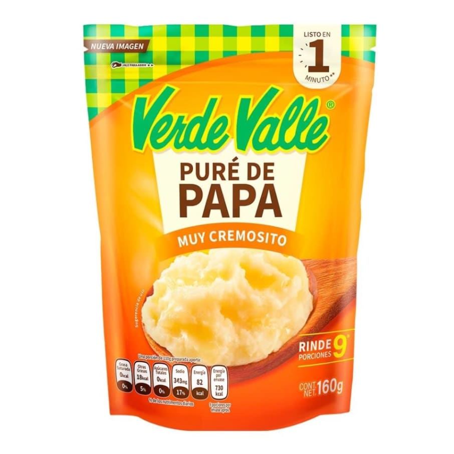 Puré de Papa Verde Valle Muy Cremoso 160 g