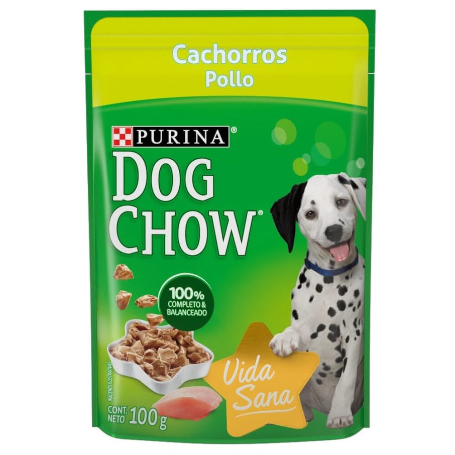 Alimento Dog Chow Cachorros Pollo 100 Gr Pouch