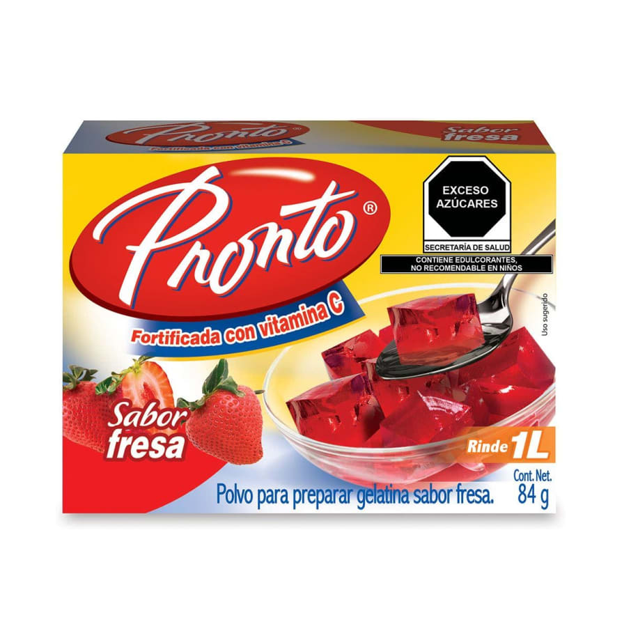 Gelatina Pronto Fresa Cj 84Gr