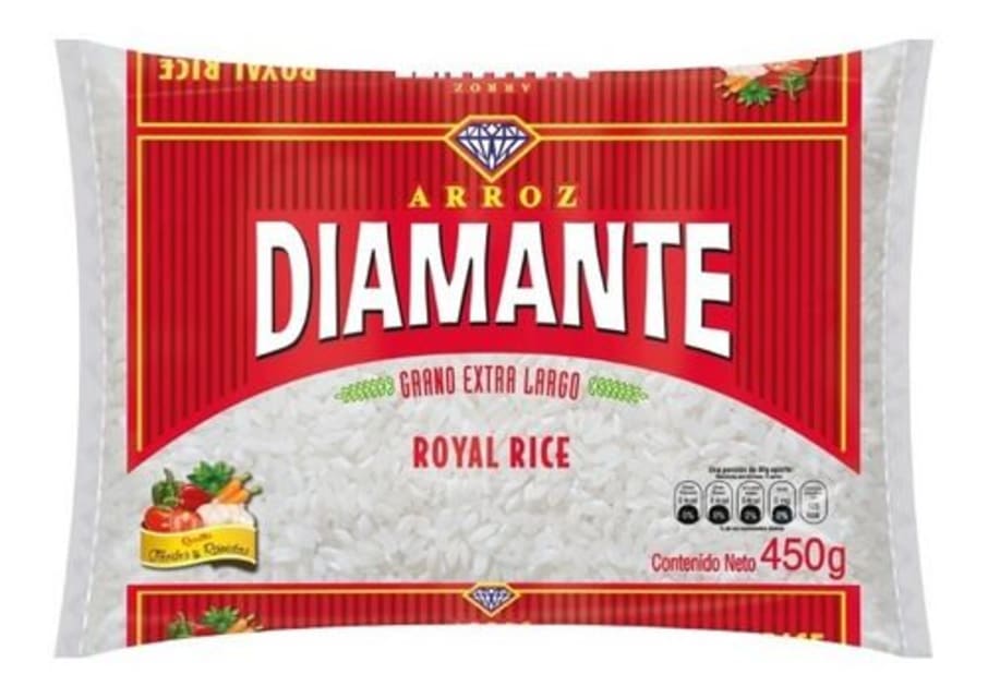 Arroz Diamante Grano Largo Bol 450Gr