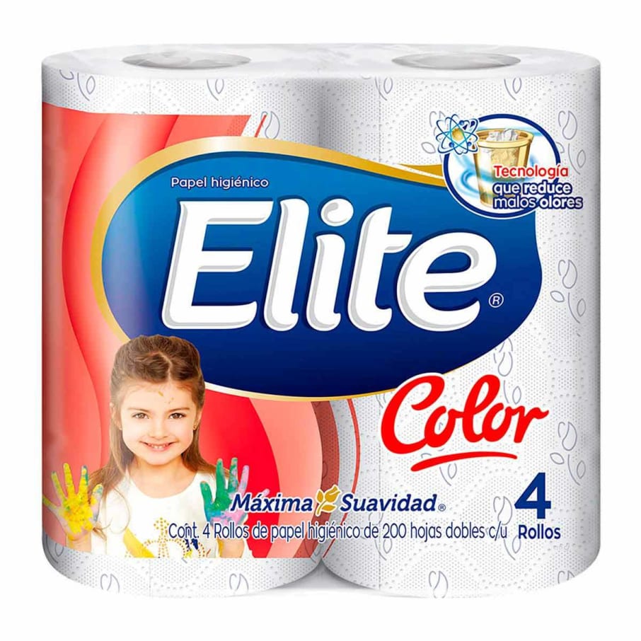 Papel Higiénico Elite Color 4rollos