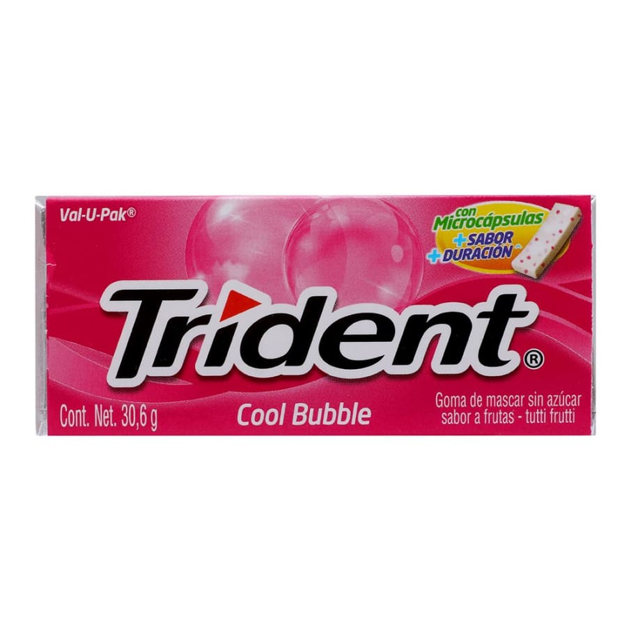 Goma de Mascar Trident Cool Bubble 18 U