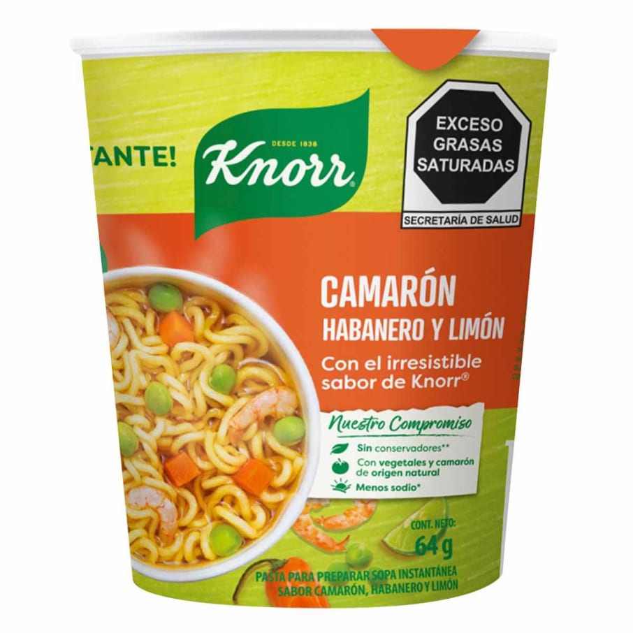 Knorr Sopa Vaso Camaron Habanero 12X64G