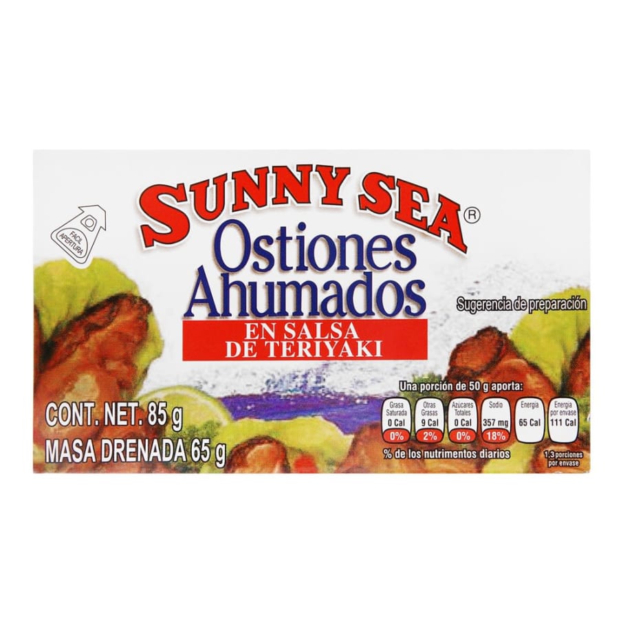 Ostiones Sunny Sea Ahumados en Aceite Vegetal 85 g