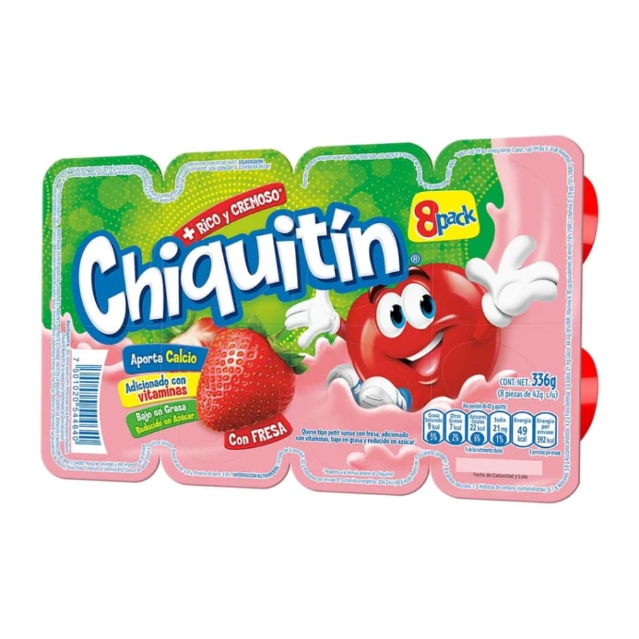 Lala Chiquitin Fresa Petit Suisse 42Gr 8Pz