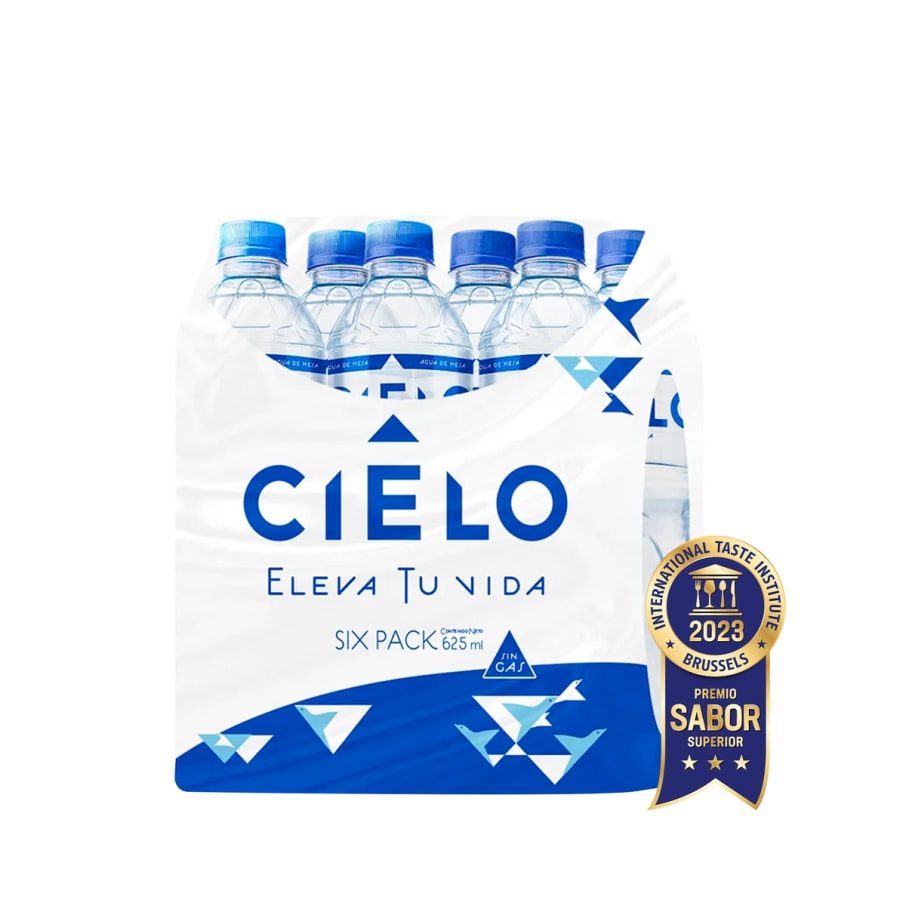 6 pack Agua Cielo 625ml