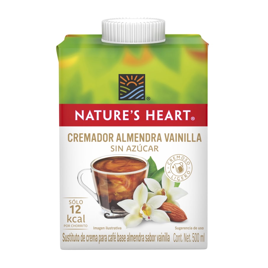 Coffee Creamer Natures Heart Almendra Vainilla Sin Azucar 500 Ml
