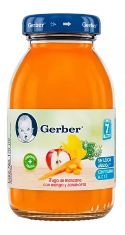 Gerber 2 Et Jugo Zanahoria/Mango/Manzana 175 Ml