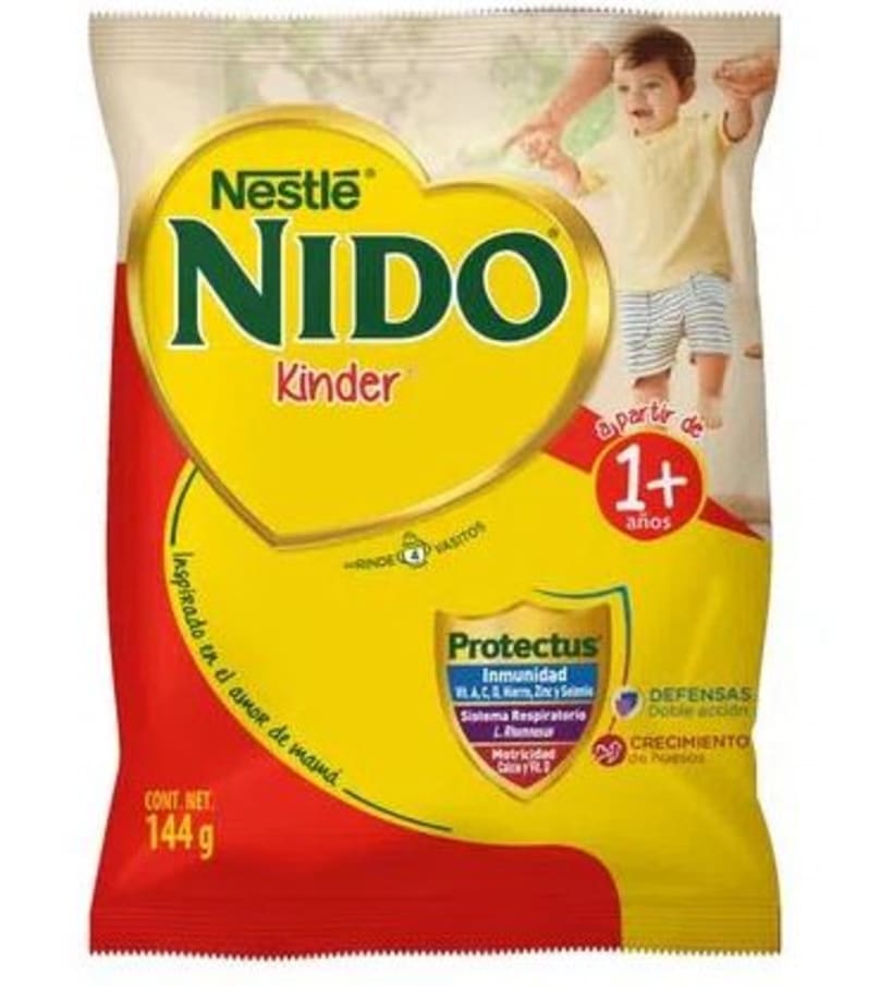 Alimento Lacteo Nido Kinder 144 Gr Bolsa