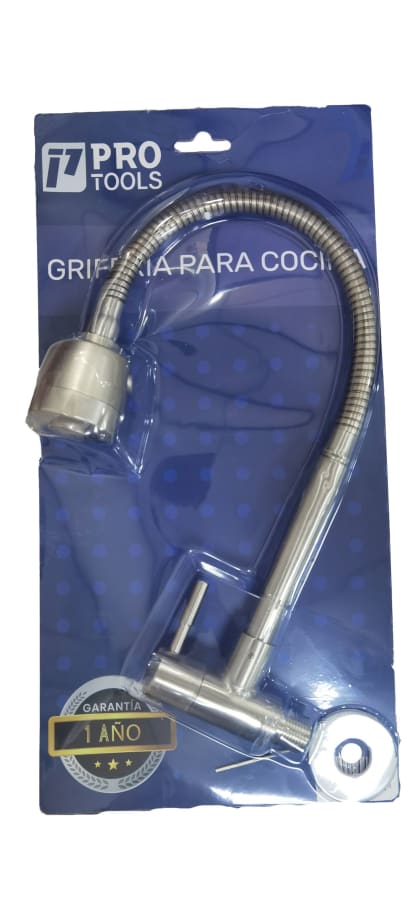 PROACQUA LLAVE P/COCINA FLEX PARED CROMADA