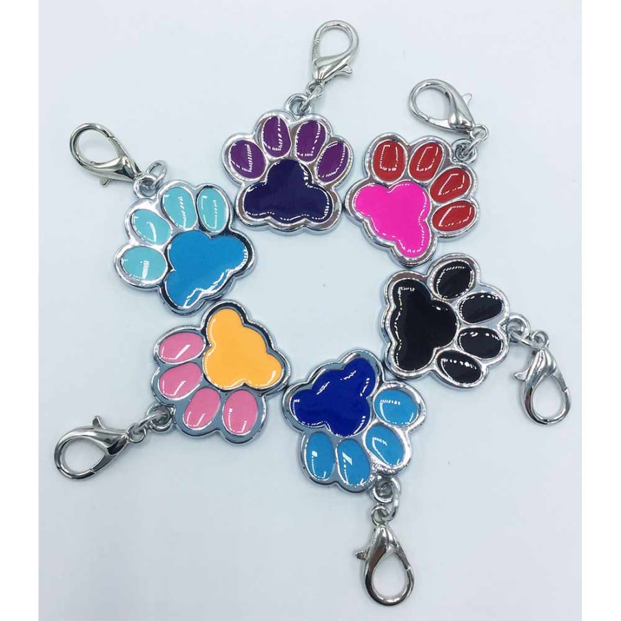 *OF PLACA MASCOTA FIGURA HUELLA COMBINADOS COLORES