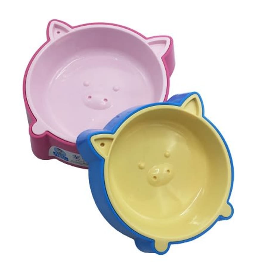 *OF PLATO P/MASCOTA AMARILLO PEQUENO F/CHANCHITO