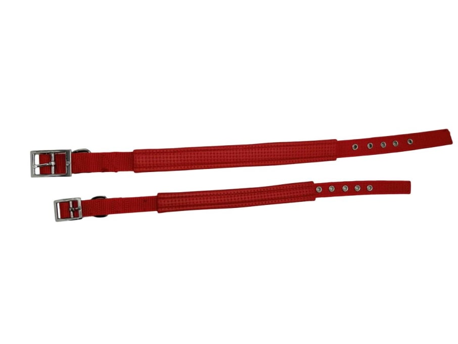 *OF IMP COLLAR CUERINA PEQ/MED ROJO