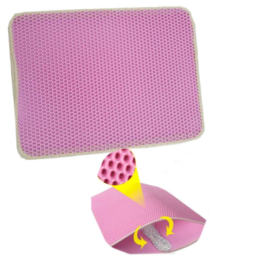 *OF MANTEL DUCHA ROSADO. 45*60, GATO