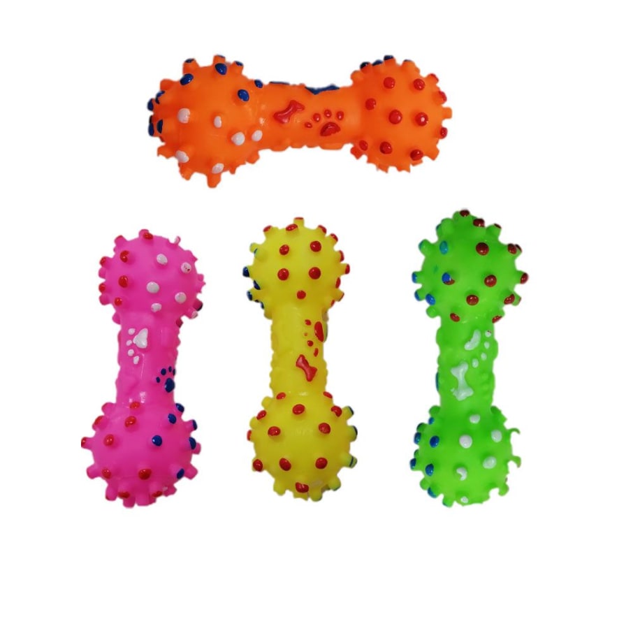 HUESO PLASTICO S SONIDO MASCOTA COLORES