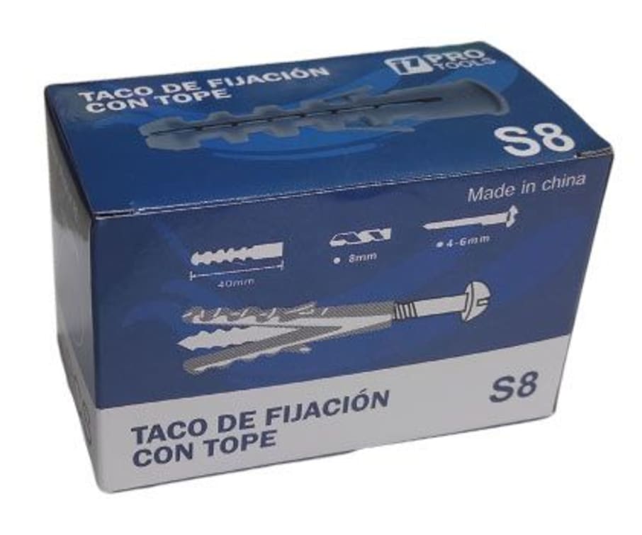 PT TACO FIJACION C/TOPE TC-8 (100U)(100UxCJ)
