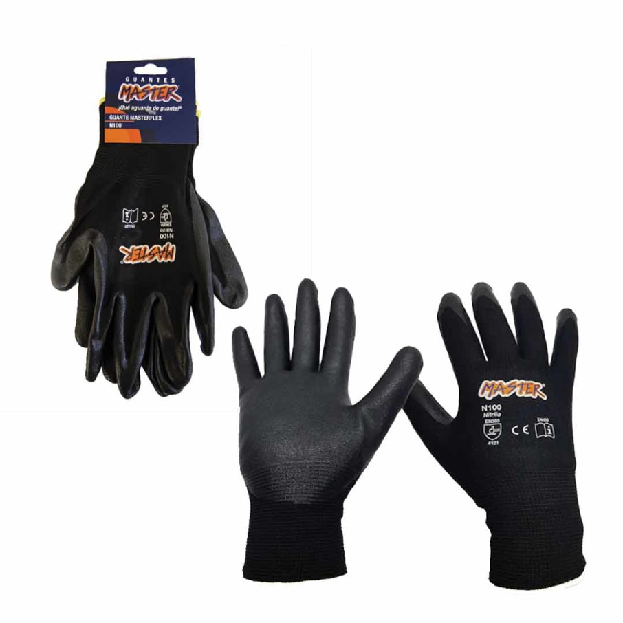 MASTER GUANTE FLEX NEGRO N100 XL   (120PARxCJ)