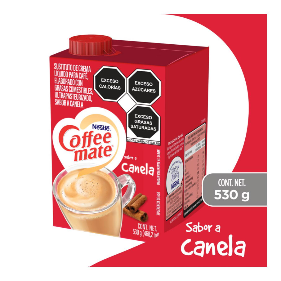 Coffee Mate Canela Liquido 530 Gr Aa