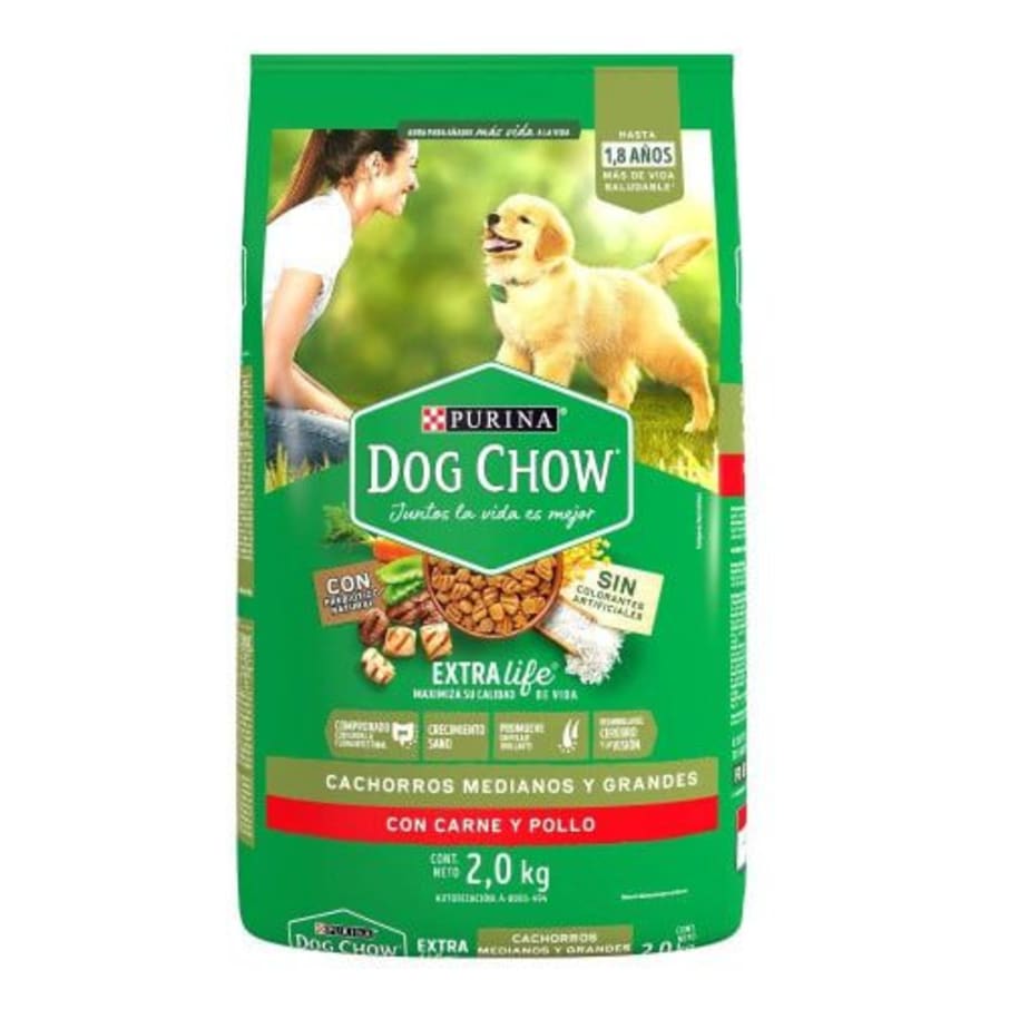 Alimento Dog Chow Razas Grandes Cachorro 2 Kg