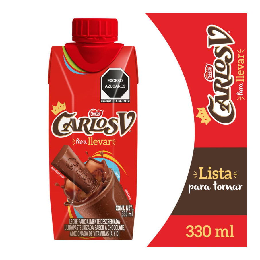 Leche Saborizada Carlos V Chocolate 330 Ml