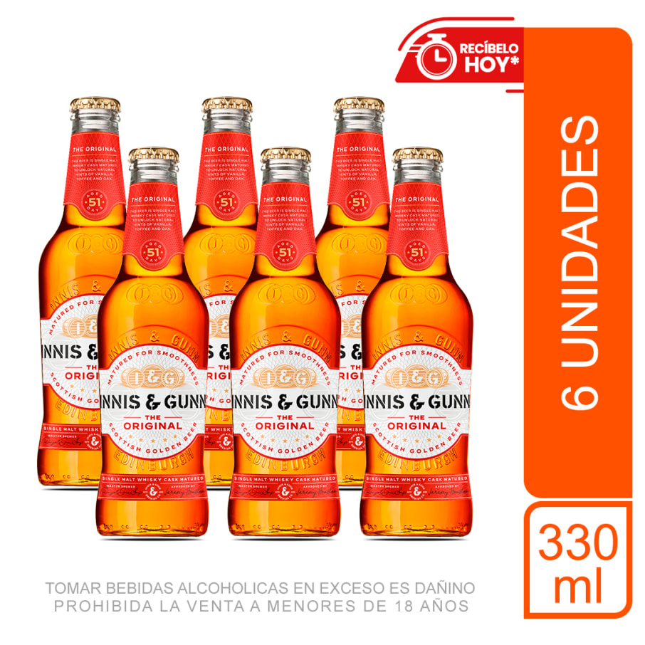 Six Pack Cerveza Innis Original 330 ml