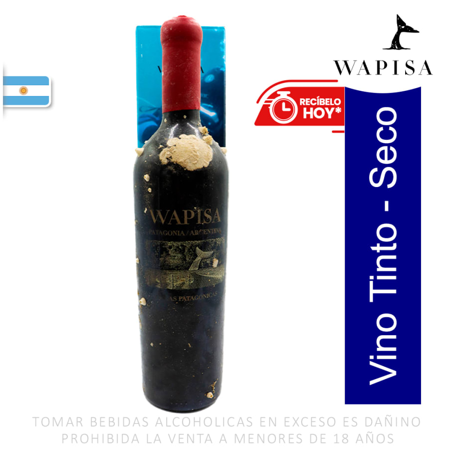 Vino Argentino Wapisa UnderWater Malbec. 750 ml