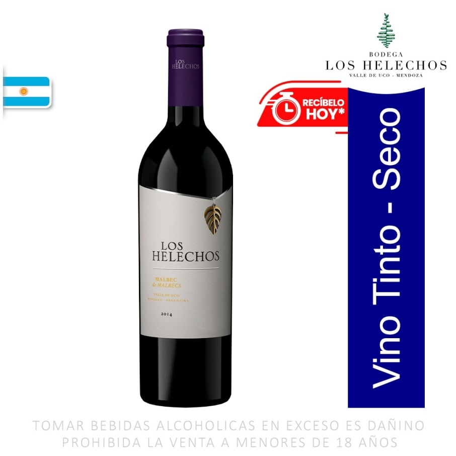 Vino Los Helechos Malbec de Malbecs 750ml