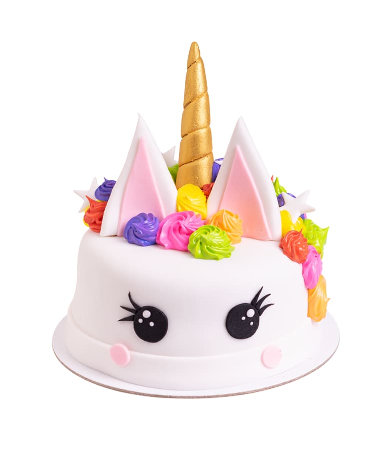 Mini Torta Unicornio Arcoiris CHOCOLATE (Disponible para pedidos realizados de Domingo a Viernes)