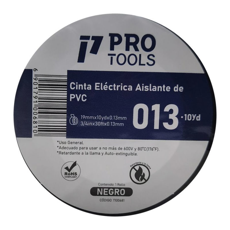 PT TAIPE  0.13mmx19mmx10yds NEGRO (300UxCJ)