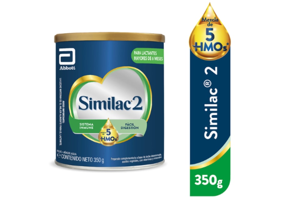 SIMILAC 2 CON MEZCLA DE 5HMOS LATA X 350G 