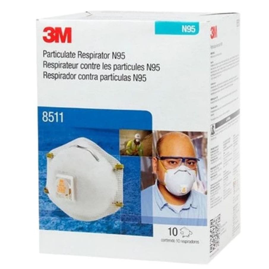 Caja Mascarilla 3M N95 Cod. 8511 Con Valvula X 10 Und