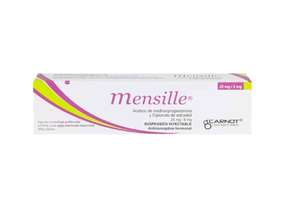 MENSILLE 25 MG/5MG SUSPENSION INYECTABLE X 0.5 ML 