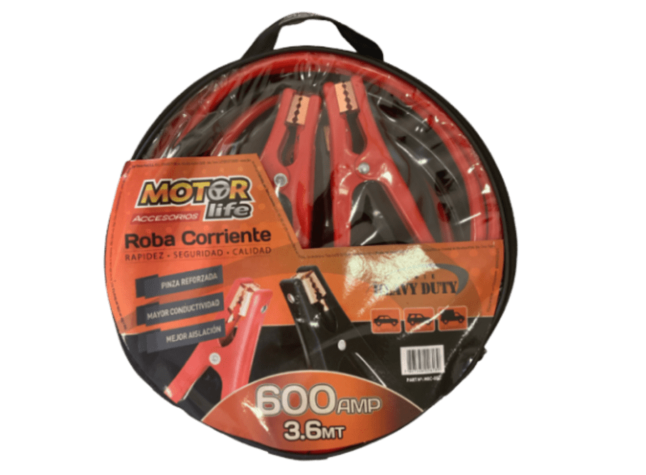 Cable Robacoriente 600 AH 3.6mts Motorlife