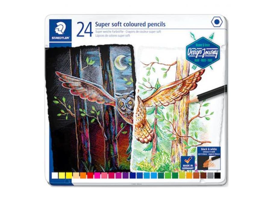 LÁPIZ COLOR SOFT C/24  METAL 100% PEFC
