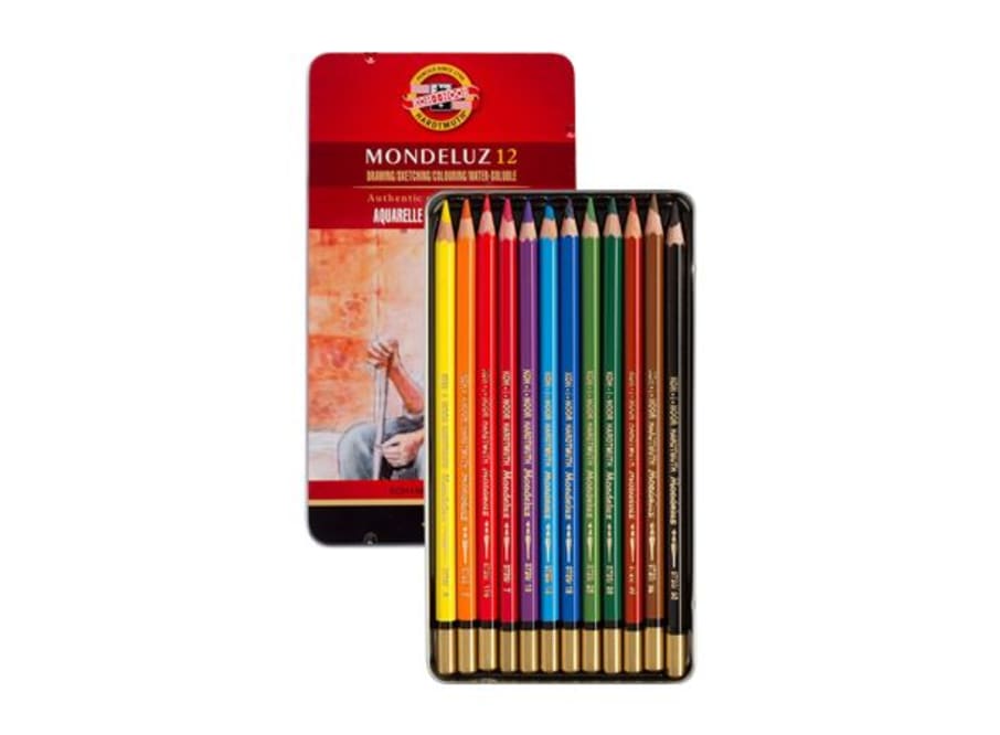 CAJA LAPICES ACUARELA 12 UNID KIN 3722