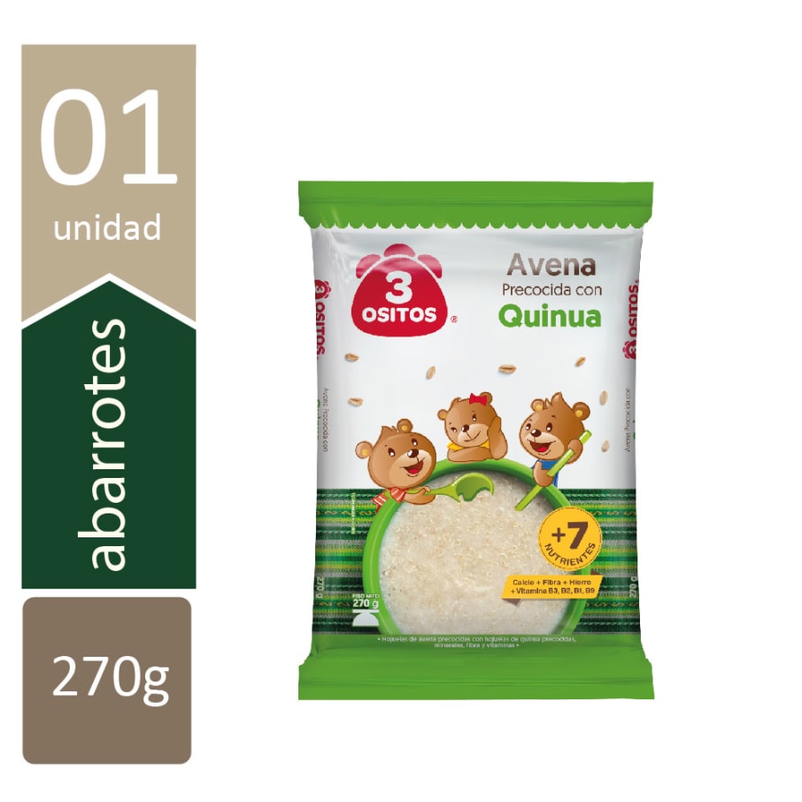 QUINUA  AVENA 3 OSITOS 270 GR