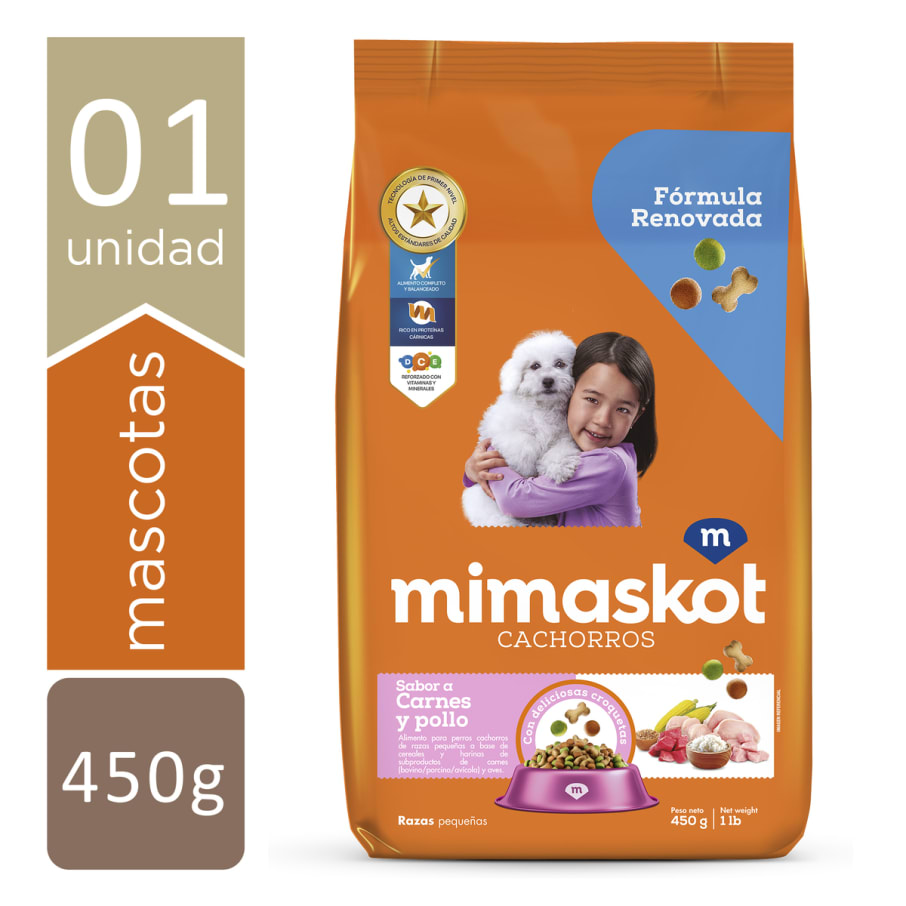 MIMASKOT CACHORROS RAZA PEQUEÑA 450GR