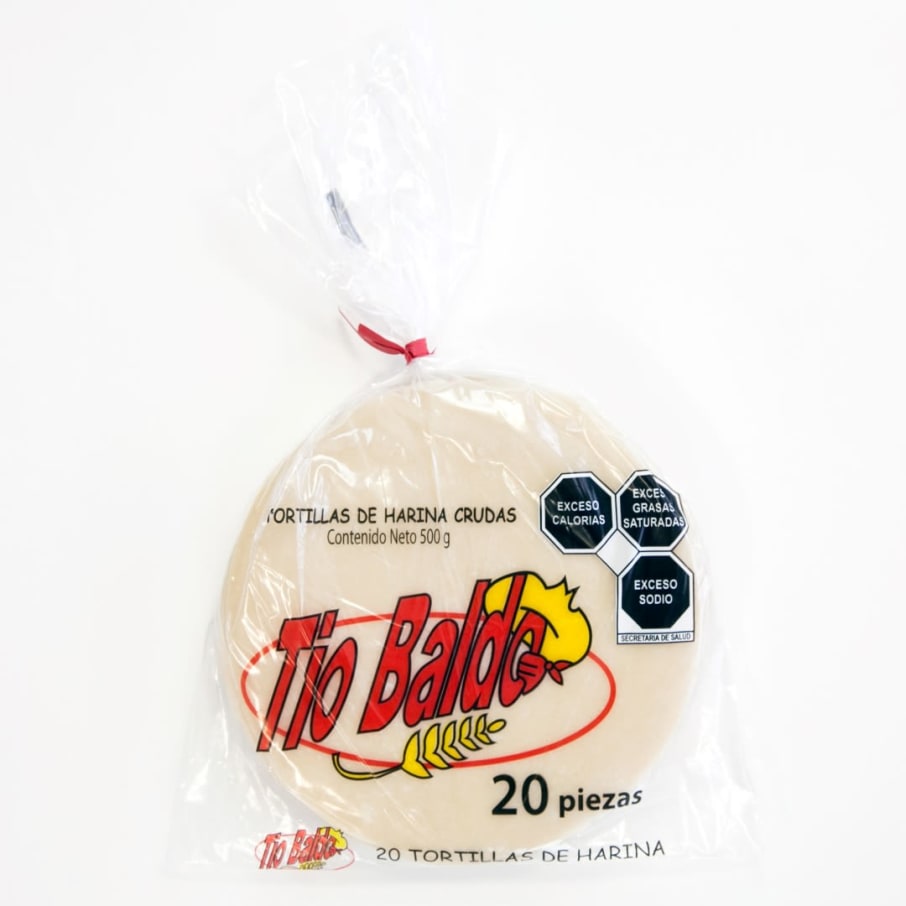 Tortilla De Harina Tio Baldo Tradicional 500Grs